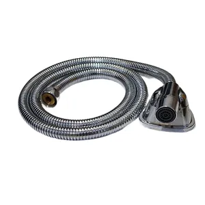 شلنگ توالت مدل ریزبافت برنجی