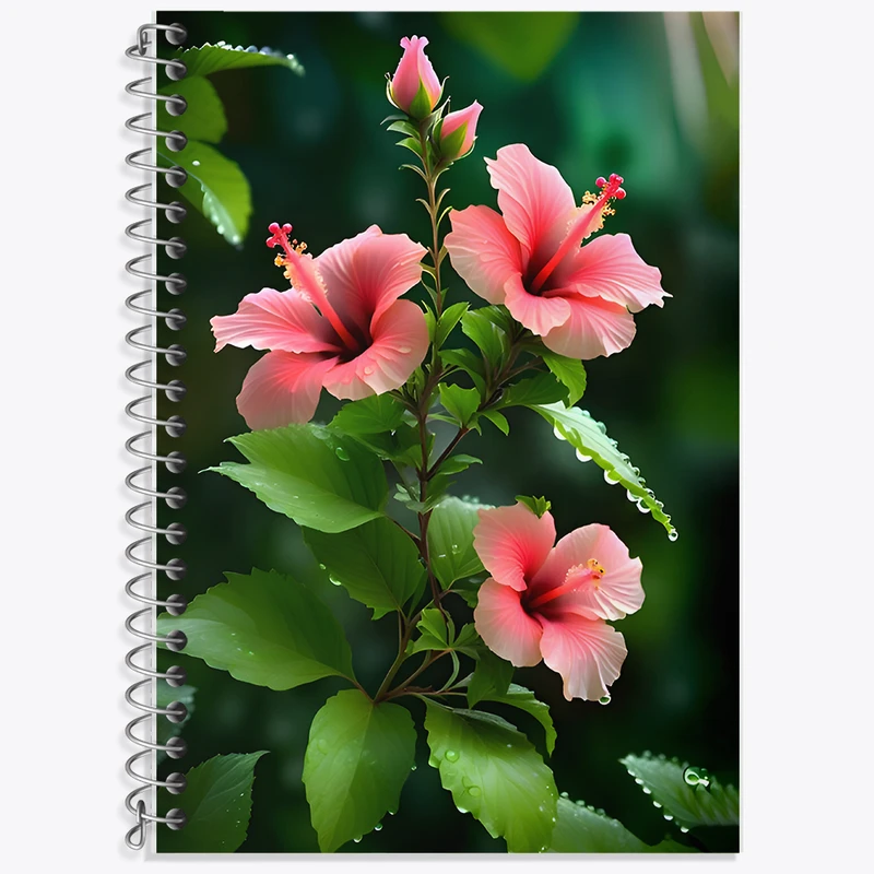 دفتر لغت 50 برگ خندالو طرح گل کد F7761