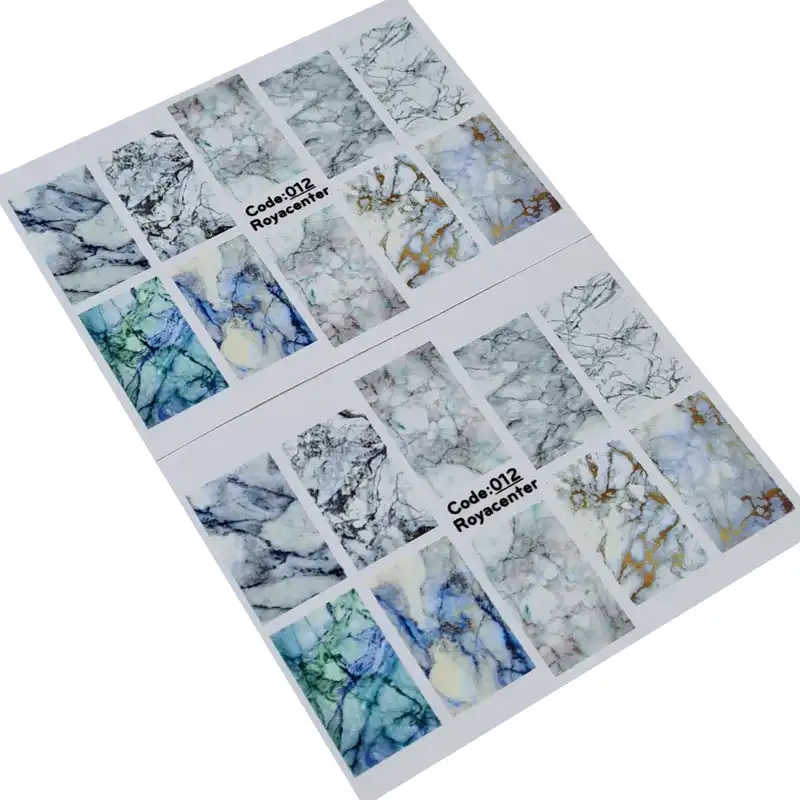 برچسب لنز ناخن رویاسنتر مدل 012 مجموعه 2 عددی