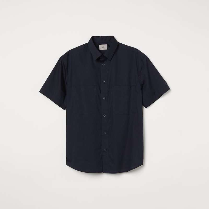 پیراهن آستین کوتاه مردانه اچ اند ام مدل 074900