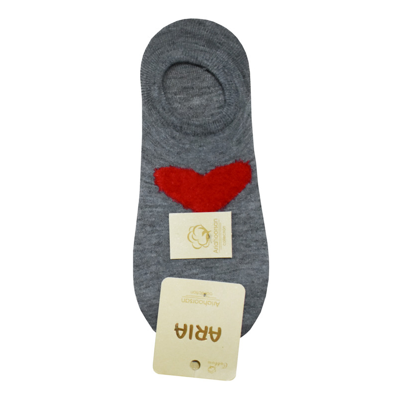 جوراب زنانه طرح قلب مدل Anp 314