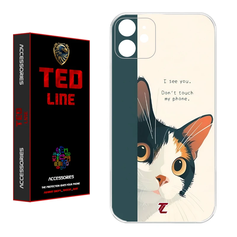 کاور تدلاین طرح گربه کد 1222 مناسب برای گوشی موبایل اپل Iphone 11