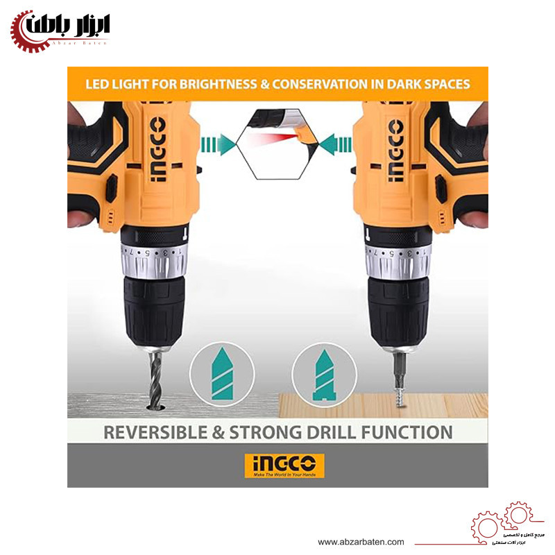 دریل پیچ گوشتی شارژی  اینکو مدل CI-DLI1-2328