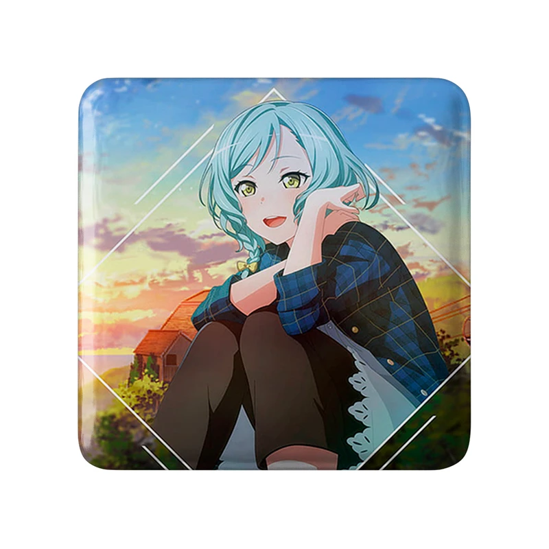 مگنت خندالو طرح دختر انیمه ای  مدل مربعی کد 18052