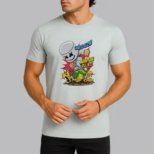 تی‌شرت آستین کوتاه مردانه مدل مارشمالو کد Da 432T