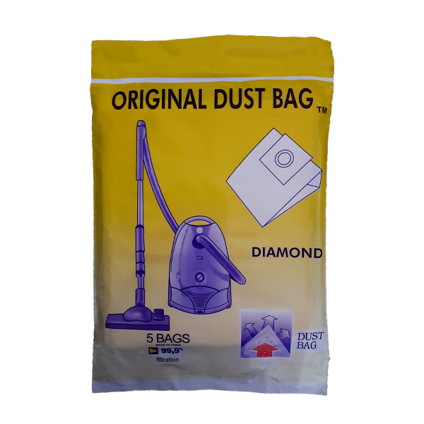 کیسه جاروبرقی کد 05 بسته 5 عددی مناسب برای جاروبرقی دیاموند ب کیسه جاروبرقی کد 05 بسته 5 عددی مناسب برای جاروبرقی دیاموند ب
