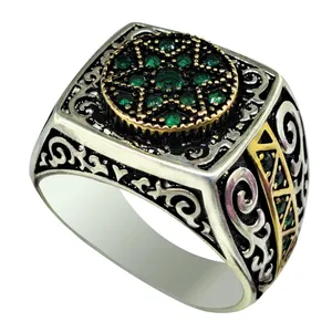 انگشتر نقره مردانه ملک زیور مدل ترک کد 297