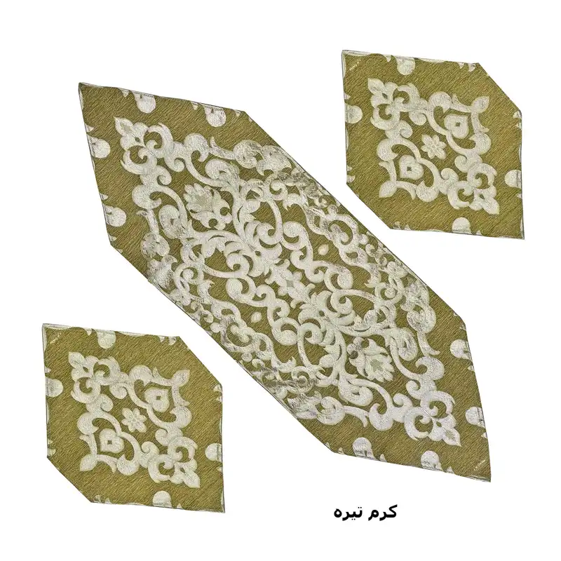 ست سه تکه رومیزی مدل گلستان کد M3-3