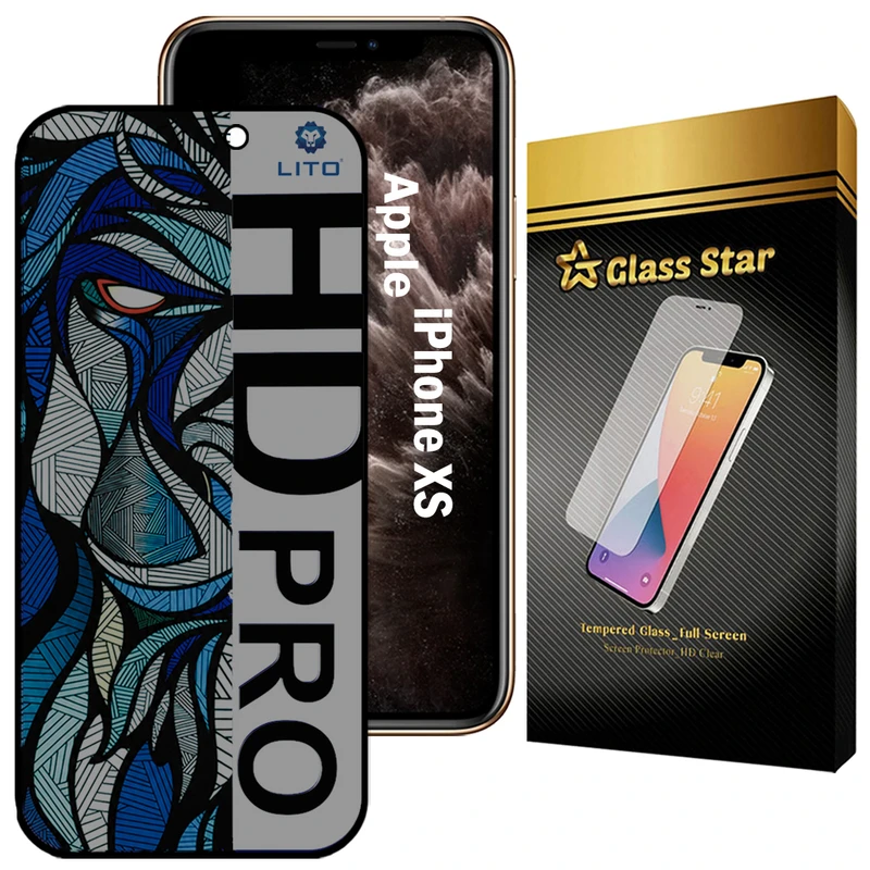 محافظ صفحه نمایش گلس استار مدل LITOPRVG مناسب برای گوشی موبایل اپل iPhone XS