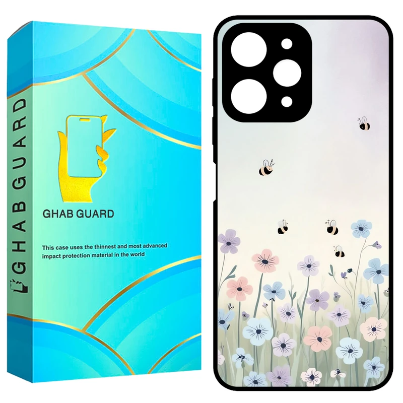 کاور قاب گارد طرح گل مدل GCHPR12 مناسب برای گوشی موبایل شیائومی Redmi 12 4G / Redmi 12 5G / Poco M6 Pro 5G