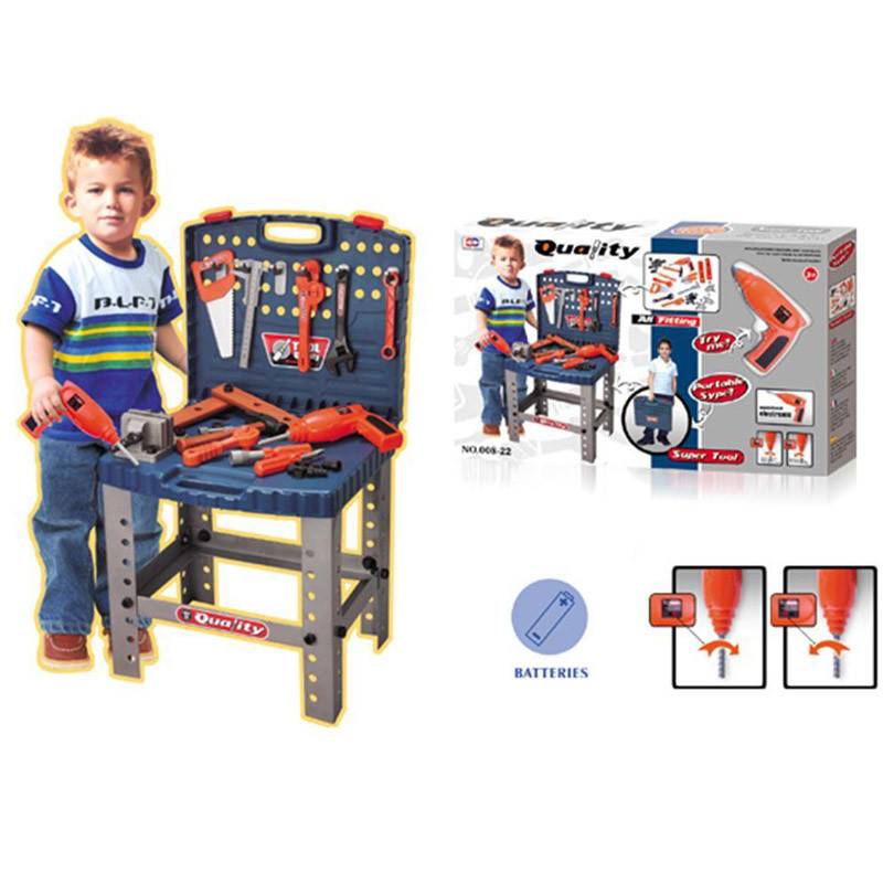 ست اسباب بازی ابزار مدل دریل و میز ابزار کد 008