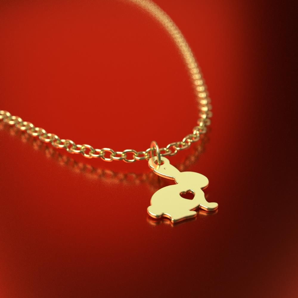 گردنبند طلا 18 عیار زنانه مدوپد مدل خرگوش کد RNA10345 - - 4