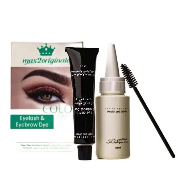 مجموعه رنگ ابرو و مژه مکسی 2 شماره 02 حجم 10 میلی لیتر رنگ مشکی
