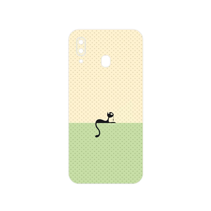 برچسب پوششی ماهوت مدل Minimal Internet Cat Icon مناسب برای گوشی موبایل سامسونگ Galaxy M10s