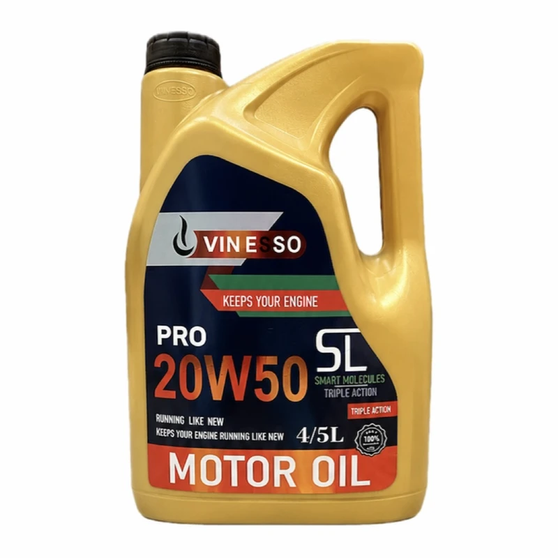 روغن موتور خودرو بنزینی وینسو اویل مدل 20W50 SL 20W-50 حجم 4.5 لیتر