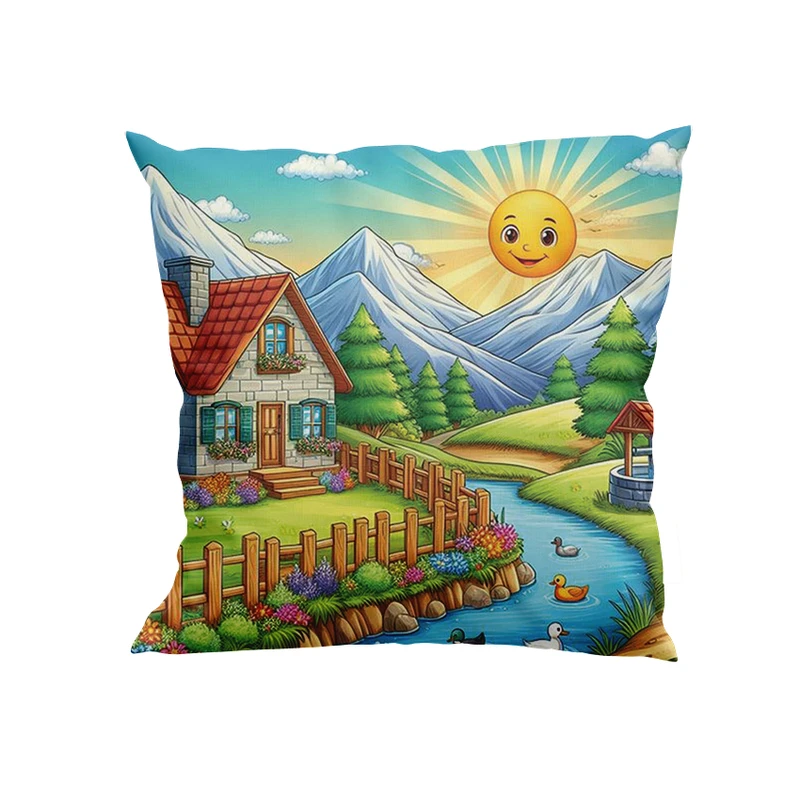 کوسن کودک پاد آفرین مدل دهکده زیبا کد DKK833