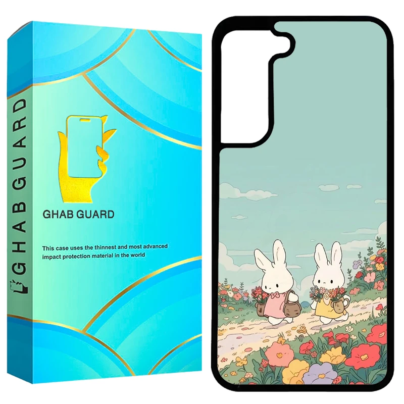 کاور قاب گارد طرح خرگوش مدل GCHPA21F مناسب برای گوشی موبایل سامسونگ Galaxy S21 FE 5G