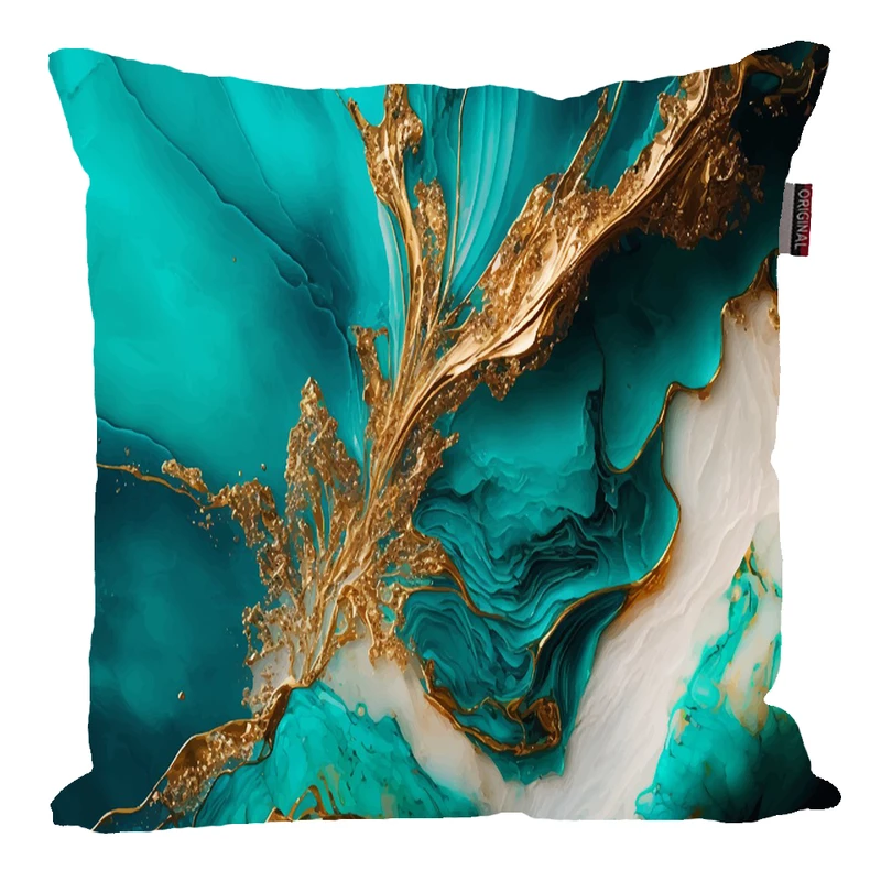 کوسن پاد آفرین مدل فانتزی رنگی سنگ مرمر کد P358