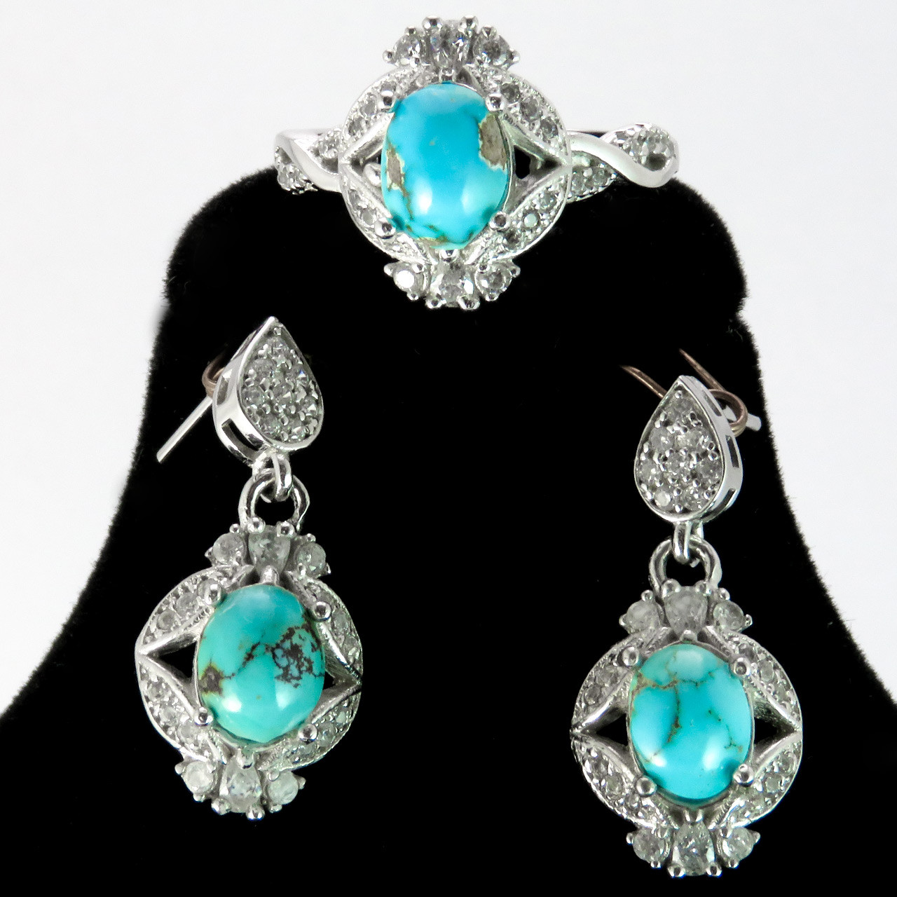 نیم ست نقره زنانه کد AV036-2