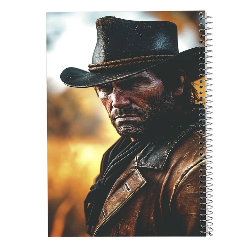 دفتر مشق 100 برگ مدوپد مدل رد دد red dead کد DF13534