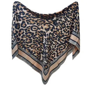 روسری زنانه مدل کجراه کشمیر طرح پلنگی