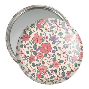 آینه جیبی خندالو مدل گل گلی  کد 2218