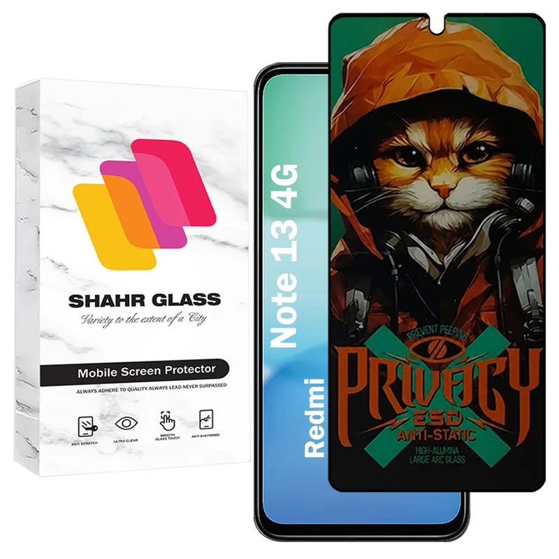 محافظ صفحه نمایش شهر گلس مدل CATPRV مناسب برای گوشی موبایل شیائومی Redmi Note 13 4G