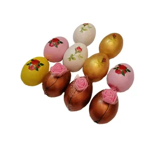 تخم مرغ تزیینی مدل بوته گل کد 0568 مجموعه 10 عددی