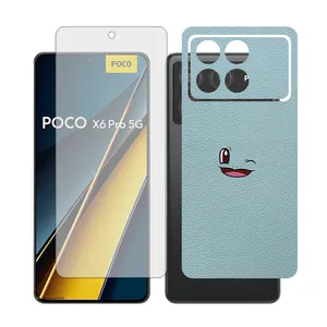 Glass Together model transparent Screen Protector Suitable for Xiaomi Poco X6 Pro Mobile Phone with Back cover sticker