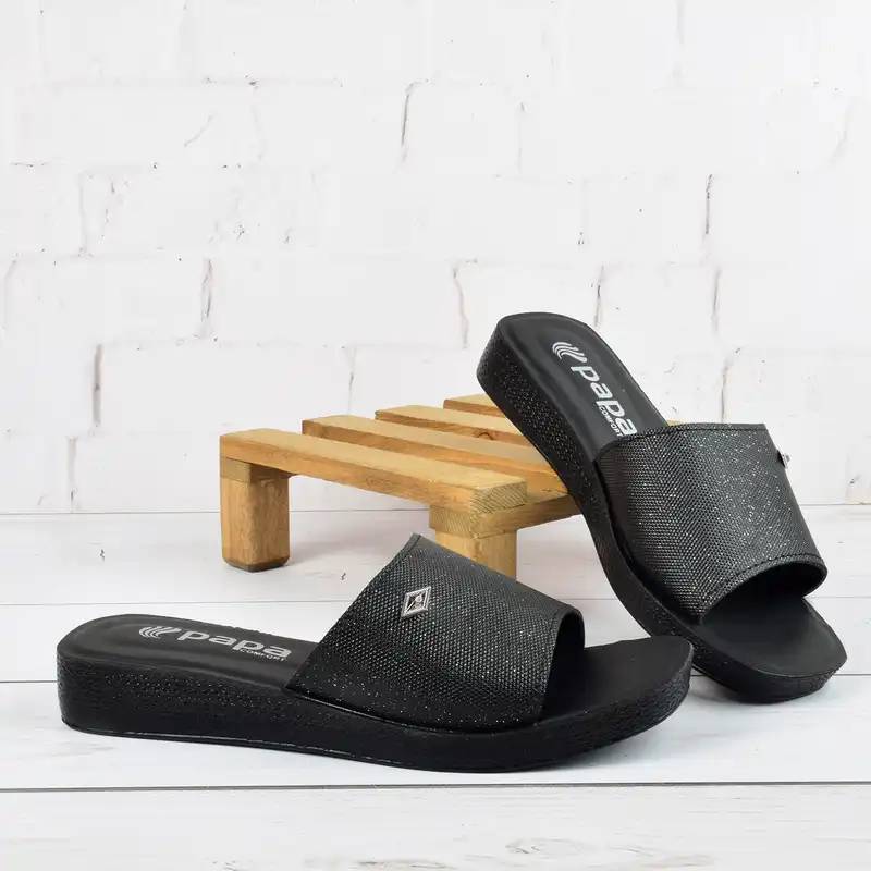 دمپایی زنانه پاپا مدل طبی لمه لوزی BK.4023