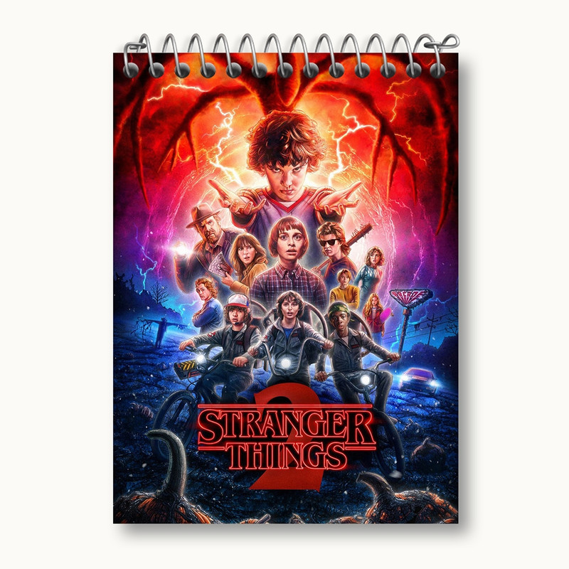 دفتر یادداشت 50 برگ خندالو مدل سریال استرنجر تینگز Stranger Things کد 19301