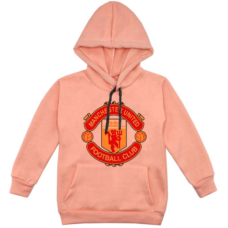 هودی پسرانه منچستر کد F 114 رنگ گلبهی