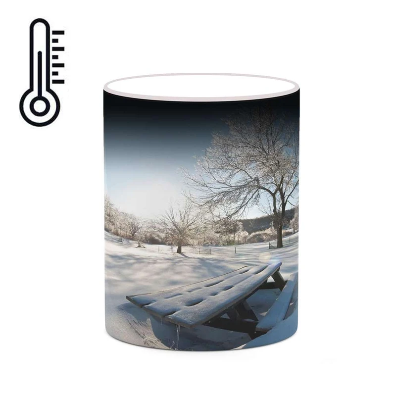 ماگ حرارتی کاکتی مدل منظره برفی کد mgh18463