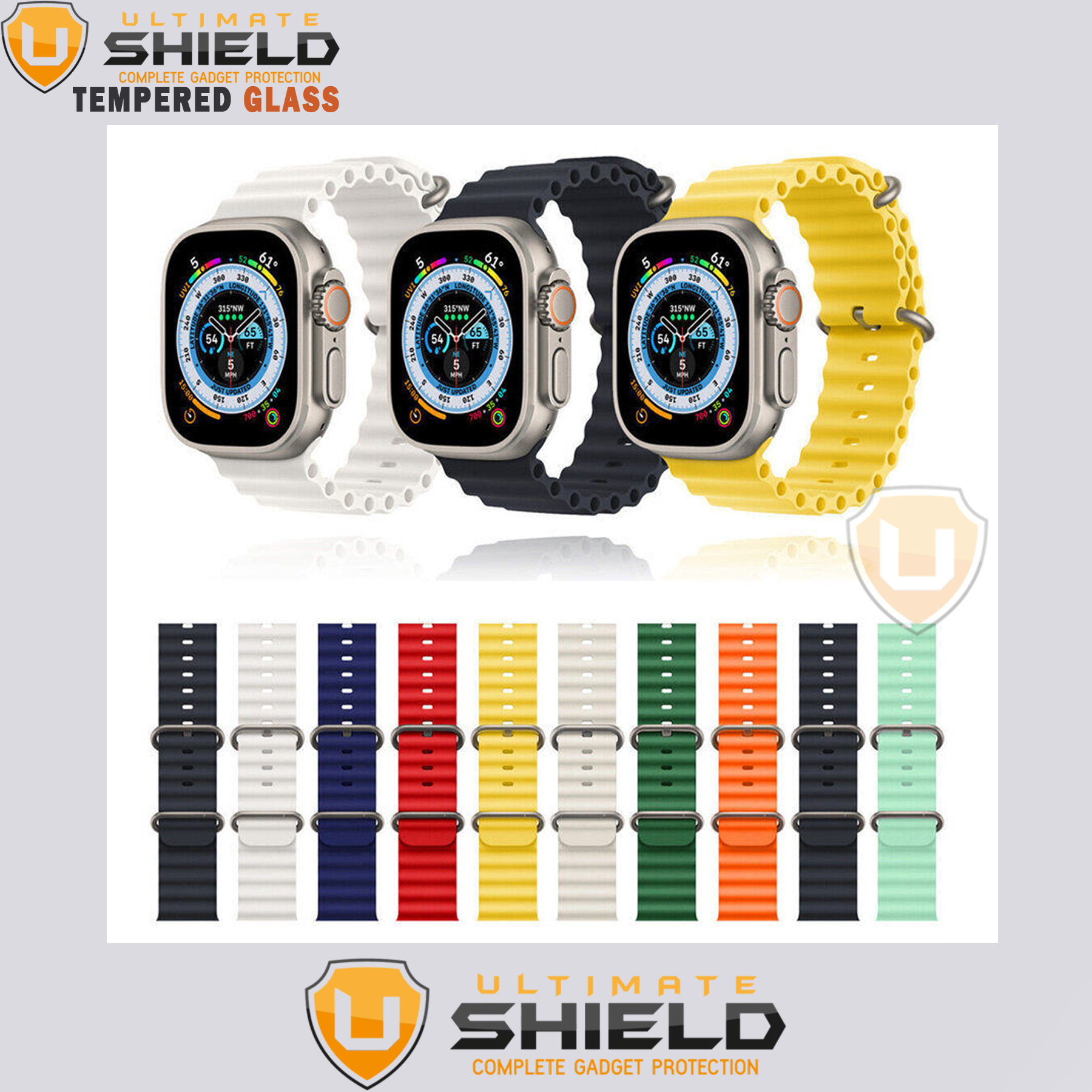 بند آلتیمیت شیلد مدل Ocean مناسب برای اپل واچ 42/44/45/49mm