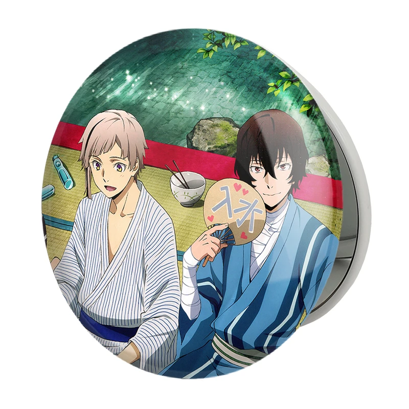 آینه جیبی خندالو طرح دازای و اتسوشی انیمه سگ های ولگرد بانگو مدل تاشو کد 11778 