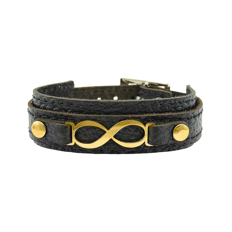 دستبند کارگاه چرم مدل بینهایت