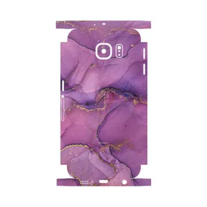 MAHOOT Purple Marble-FullSkin Cover Sticker for Samsung Galaxy S6 Edge