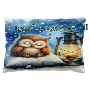بالش پاد آفرین مدل گربه طرح اسم نگین کد 033