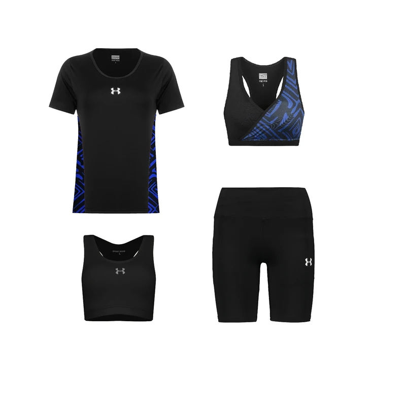 ست چهار تکه لباس ورزشی زنانه مدل 7201-1901-69-1801