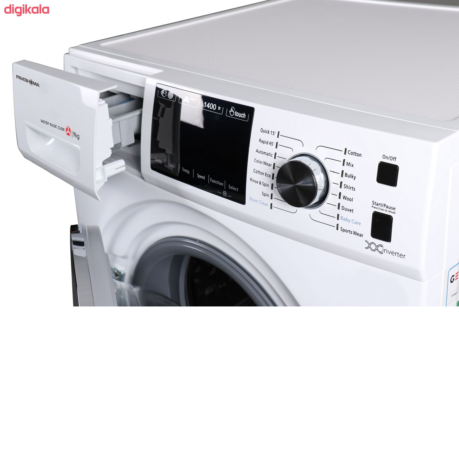 ماشین لباسشویی پاکشوما مدل TFI-93406 ظرفیت 9 کیلوگرم main 1 10