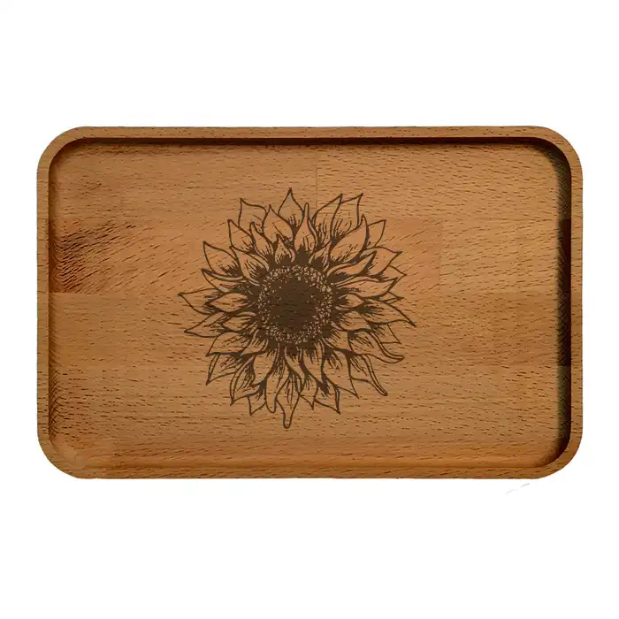 سینی چوبی مدل گل