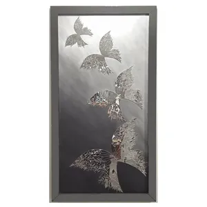 تابلو آینه کاری مدل چهار پروانه کد 001