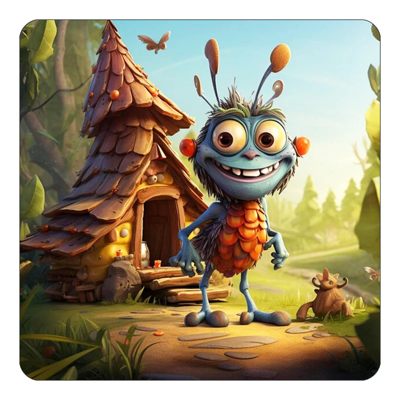 مگنت کاکتی طرح حیوانات کارتونی مدل mp28637