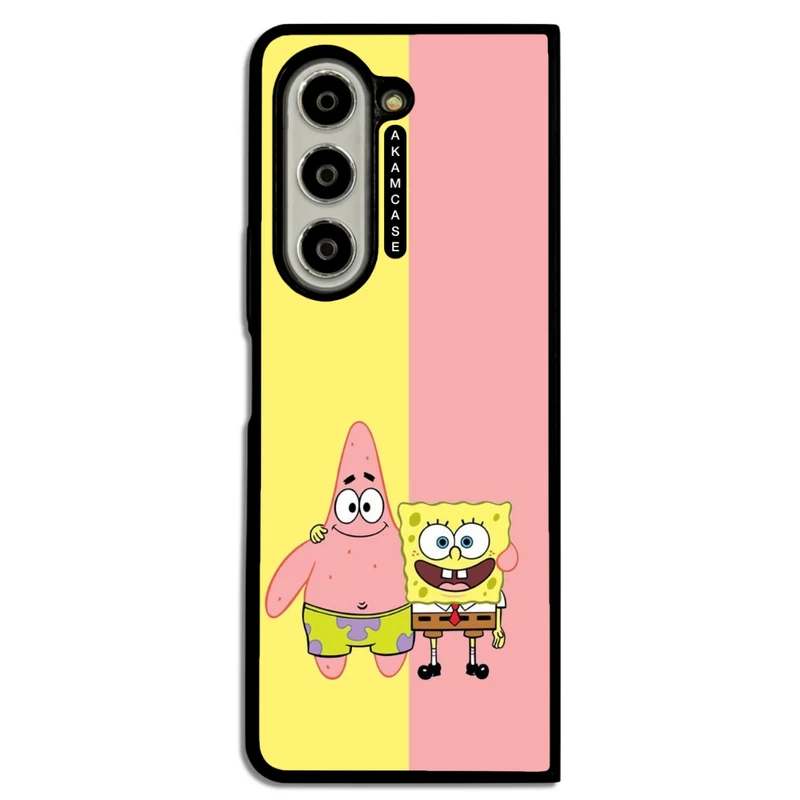 کاور آکام مدل AMC-WSGZFOLD5-SPONGE BOB6 مناسب برای گوشی موبایل سامسونگ Galaxy Z Fold 5