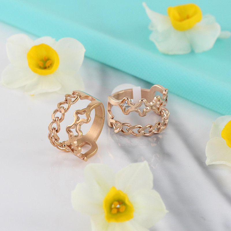 انگشتر زنانه مدل گل کد L69