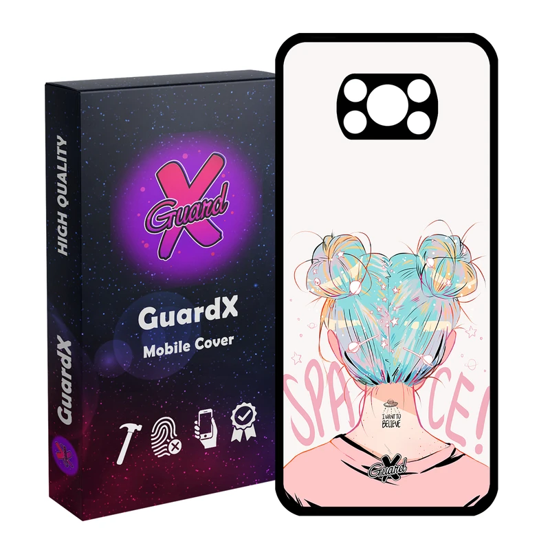 کاور گارد ایکس طرح دختر مدل Glass10198 مناسب برای گوشی موبایل شیائومی Poco X3 Pro