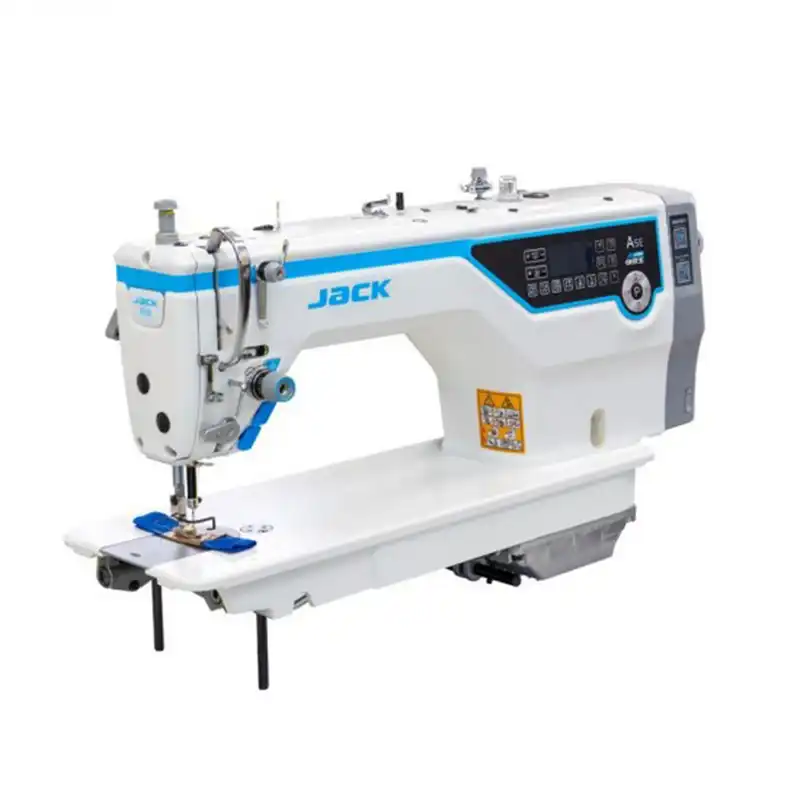 چرخ خیاطی صنعتی راسته دوز تمام اتوماتیک جک مدل A5E - به همراه میز و پایه