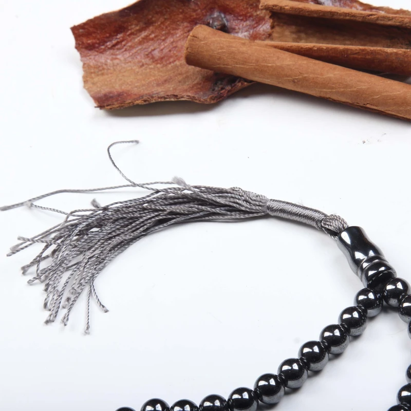 عکس شماره 6 : تسبیح مدل سنگ حدید طبیعی 33 دانه کد t_471