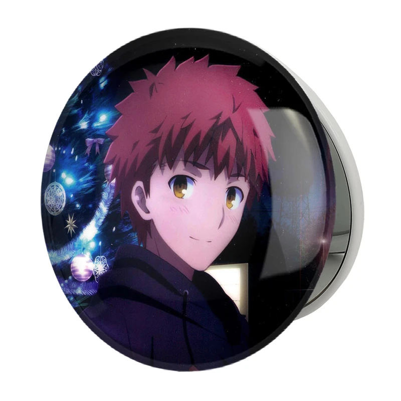 آینه جیبی خندالو طرح شیرو انیمه فیت استی نایت Fate Stay Night مدل تاشو کد 22758 