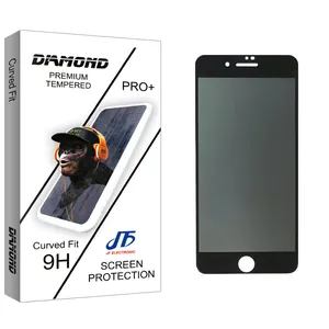 JF Diamond glass Privacy Screen Protector For Apple اپل iphone 8 Plus